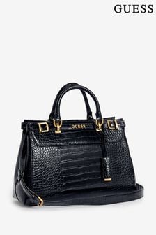ブラック - Guess Sestri Luxury Satchel Bag (B83025) | ￥24,660