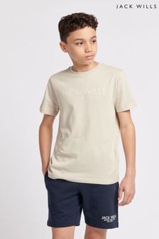 كريم - Jack Wills Boys Regular Fit Carnaby T-shirt (B83280) | 128 ر.س - 153 ر.س