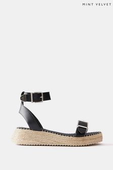 Mint Velvet Black Espadrille Sandals (B83289) | $281