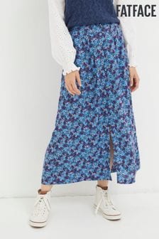 FatFace Erica Ink Floral Midi Skirt