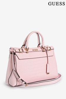 Różowy - Guess Sestri Luxury Satchel Bag (B83354) | 885 zł