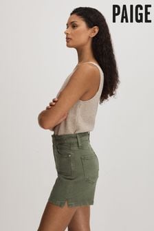 Vintage Ivy Green - Paige High Rise Denim Shorts (B83511) | €323