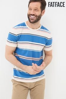 FatFace Blue Pique Stripe T-Shirt (B83544) | €40