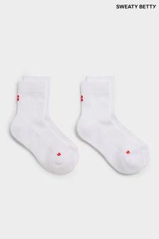 白色 - Sweaty Betty Crew 跑步襪 2 雙裝 (B83557) | NT$1,170
