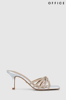 Office Metallic Mitzy Embellished Knot Mule Sandals (B83648) | $130