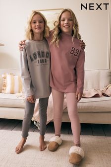 Girls legging pyjamas hotsell