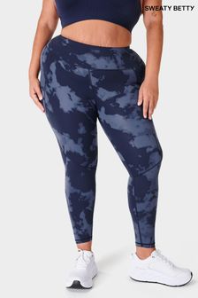 Blau/Verblichenes Muster - Sweaty Betty Power Workout-Leggings (B83735) | 137 €
