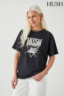 Hush Black Pegasus Graphic T-Shirt (B83804) | AED194