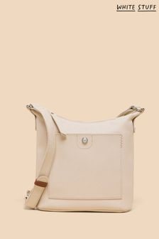 White Stuff Cream Mini Fern Leather Cross-Body Bag (B83851) | €62