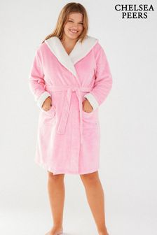 Chelsea Peers Pink Curve Fluffy Dressing Gown (B83868) | ￥7,930