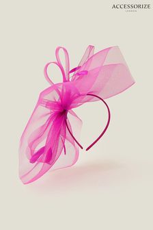 Accessorize Pink Rhea Large Crin Fascinator (B84084) | LEI 227