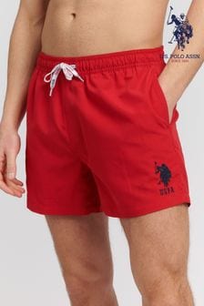 Красный - U.s. Polo Assn. Красные мужские пляжные шорты Player 3 (B84100) | €60