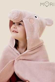 MORI Pink Peppa Pig Hooded Toddler Towel