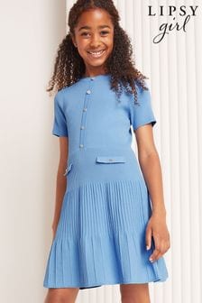 Lipsy Light Blue Knitted Mini Dress (5-16yrs) (B84126) | CHF 61 - CHF 73