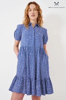 Crew Clothing Carlie Spot Print Tiered Shirt Dress (B84127) | ￥12,150