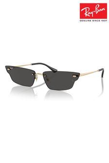 Ray-ban Gold Tone Anh Rb3731 Irregular Sunglasses (B84260) | 776 LEI