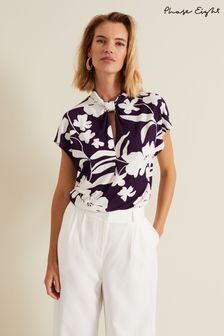 Phase Eight Farley Floral Twist Neck Top (B84584) | ‏277 ‏₪