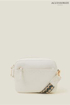 Accessorize White Camera Bag with Webbing Strap (B84633) | OMR17