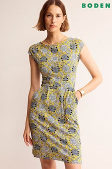 Boden Yellow Petite Florrie Jersey Dress (B84832) | AED360