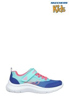 Skechers Blue Girls Skech Fast Gore And Strap Colour Block Trainers (B84872) | ￥6,870