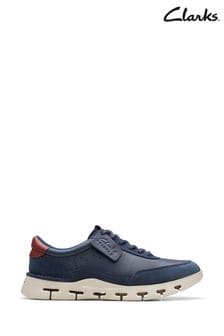 Clarks Blue Leather Nature X One Shoes (B85055) | €127