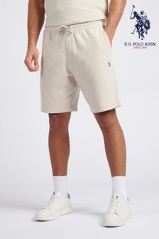 Бежевый - U.s. Polo Assn. Классические фактурные махровые шорты для мужчин (B85311) | €69