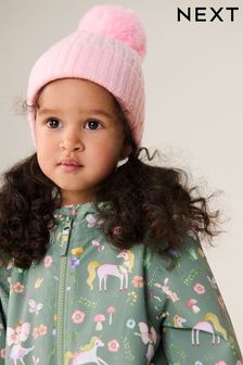 Pink Pom Cable Knit Beanie Hat (1-16yrs) (B85360) | €7.50 - €11.50