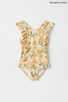 Polarn O Pyret Yellow Floral Swimsuit