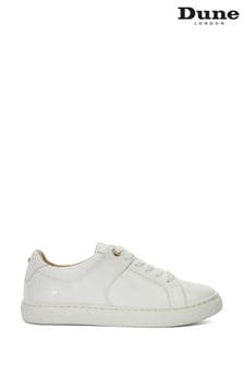 Dune London White Elodic Material Mix Cupsole Sneakers (B85555) | kr844