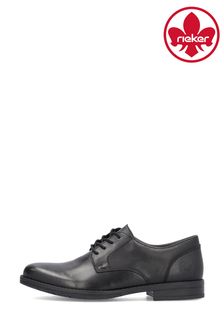 Rieker Mens Lace-Up Black Shoes (B85558) | 406 QAR