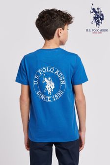 أزرق - U.s. Polo Assn. Boys Back Print T-shirt (B85592) | 139 ر.ق - 168 ر.ق