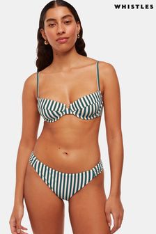 Whistles Green Stripe Bikini Bottom (B85705) | €51