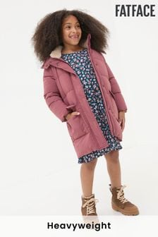 FatFace Letty Rose Pink Longline Padded Jacket (B85737) | $92