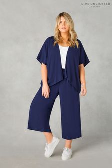 Live Unlimited Curve Blue Batwing Cover-Up (B85955) | $77