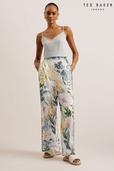 Ted Baker Sarca Printed Wide Leg Trousers
