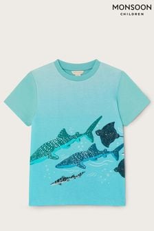Monsoon Blue Ombre Sea T-Shirt (B86280) | ￥2,470 - ￥2,990