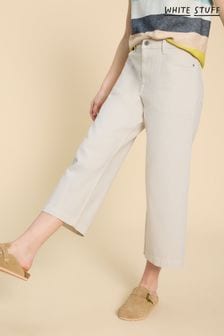 White Stuff Natural Tia Wide Leg Crop Jeans (B86342) | Kč2,340