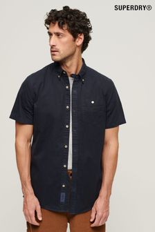 Superdry Blue Merchant Store Short Sleeve Shirt (B86351) | SGD 97