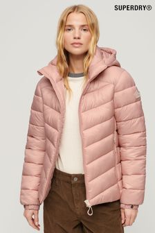 Superdry Pink Hooded Fuji Padded Jacket (B86412) | €152