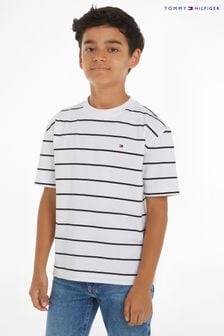 Tommy Hilfiger Stripe White T-Shirt (B86469) | KRW47,000 - KRW55,500