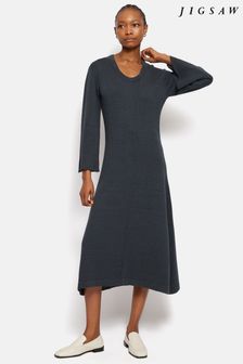 Jigsaw Linen Cotton Knitted Dress (B86506) | 971 د.إ