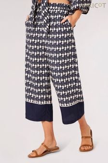 藍色 - Apricot幾何面料邊裙褲 (B86527) | NT$1,630
