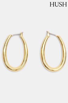 Hush Gold Hush Gold Brooke Oval Hoop Earrings (B86560) | 242 SAR