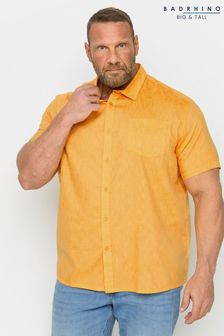 橘色 - Badrhino Big & Tall Blue Marl Short Sleeve Shirt (B86585) | NT$1,400