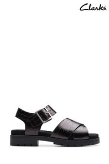Clarks Black Interest Orinoco Cross Sandals (B86655) | kr1 280