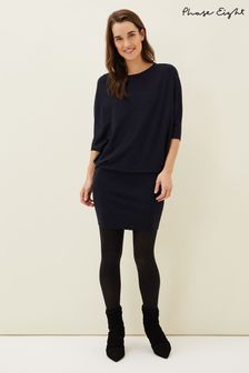 Phase Eight Blue Becca Batwing Knitted Dress (B86845) | €126