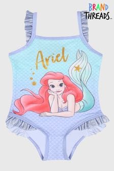 Brand Threads Disney Princess Ariel Girls Swimming Costume