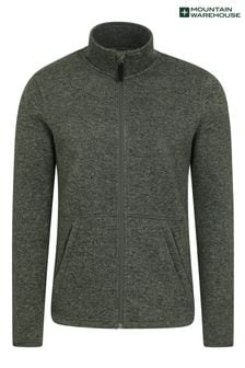 Mountain Warehouse Green Mens Idris II Full-Zip Fleece Jacket (B86935) | €60