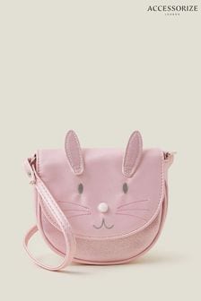 Accessorize Pink Girls Bunny Cross-Body Bag (B87020) | KRW27,800