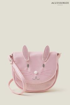 Accessorize Girls Pink Bunny Cross-Body Bag